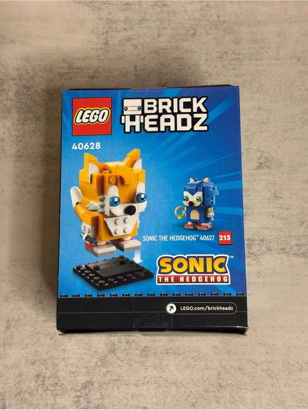 Lego Sonic the Hedgehog BrickHeadz Miles “Tails” Prower Set (#40628) - Picture 2 of 7